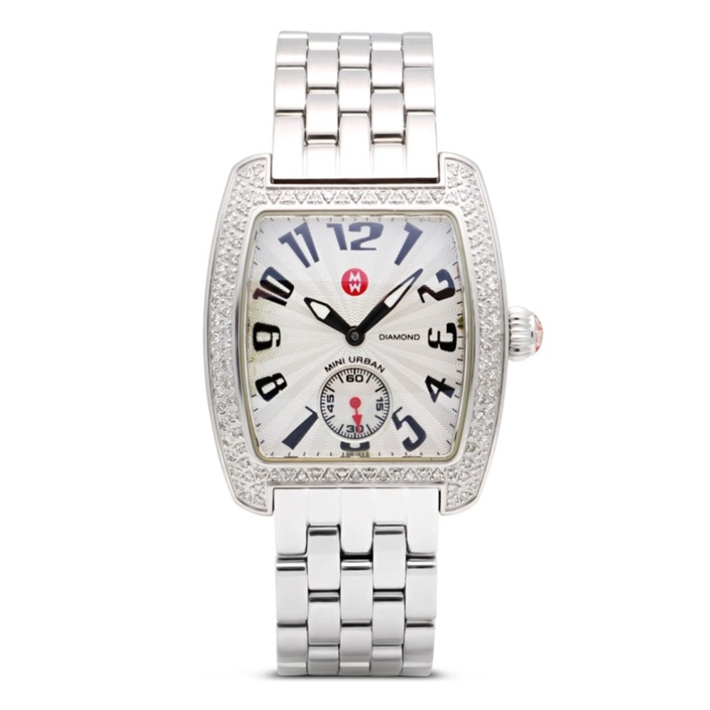 Like new!!  Authentic Michele Mini Urban Diamond Watch